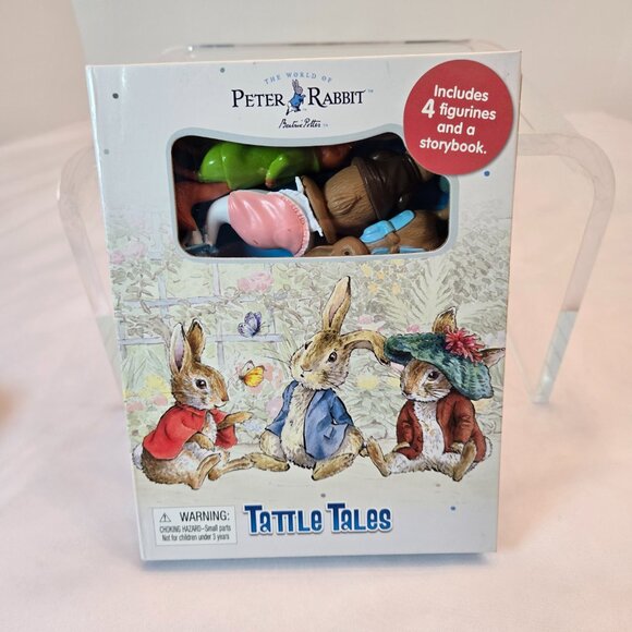 PETER RABBIT Set of 3 - Puzzle Book, Magnetic Set, Tattle Tales Book w/Figurines - Picture 4 of 15